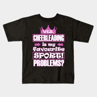 Cheerleader pompoms gift sports squads sayings Kids T-Shirt